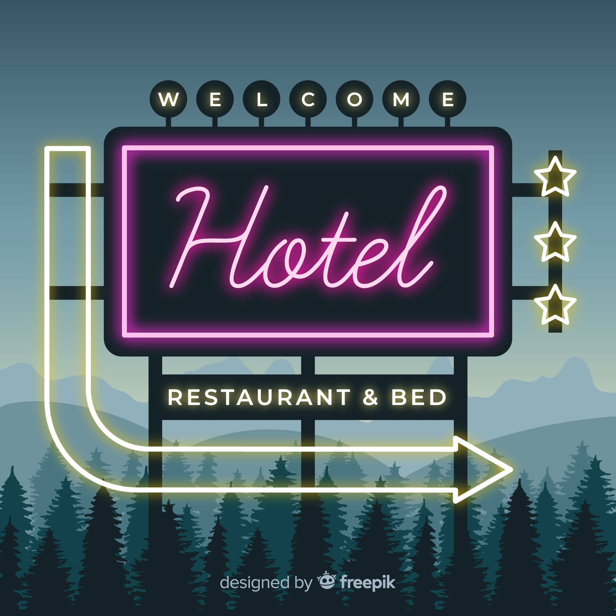 Projection Sign Front View