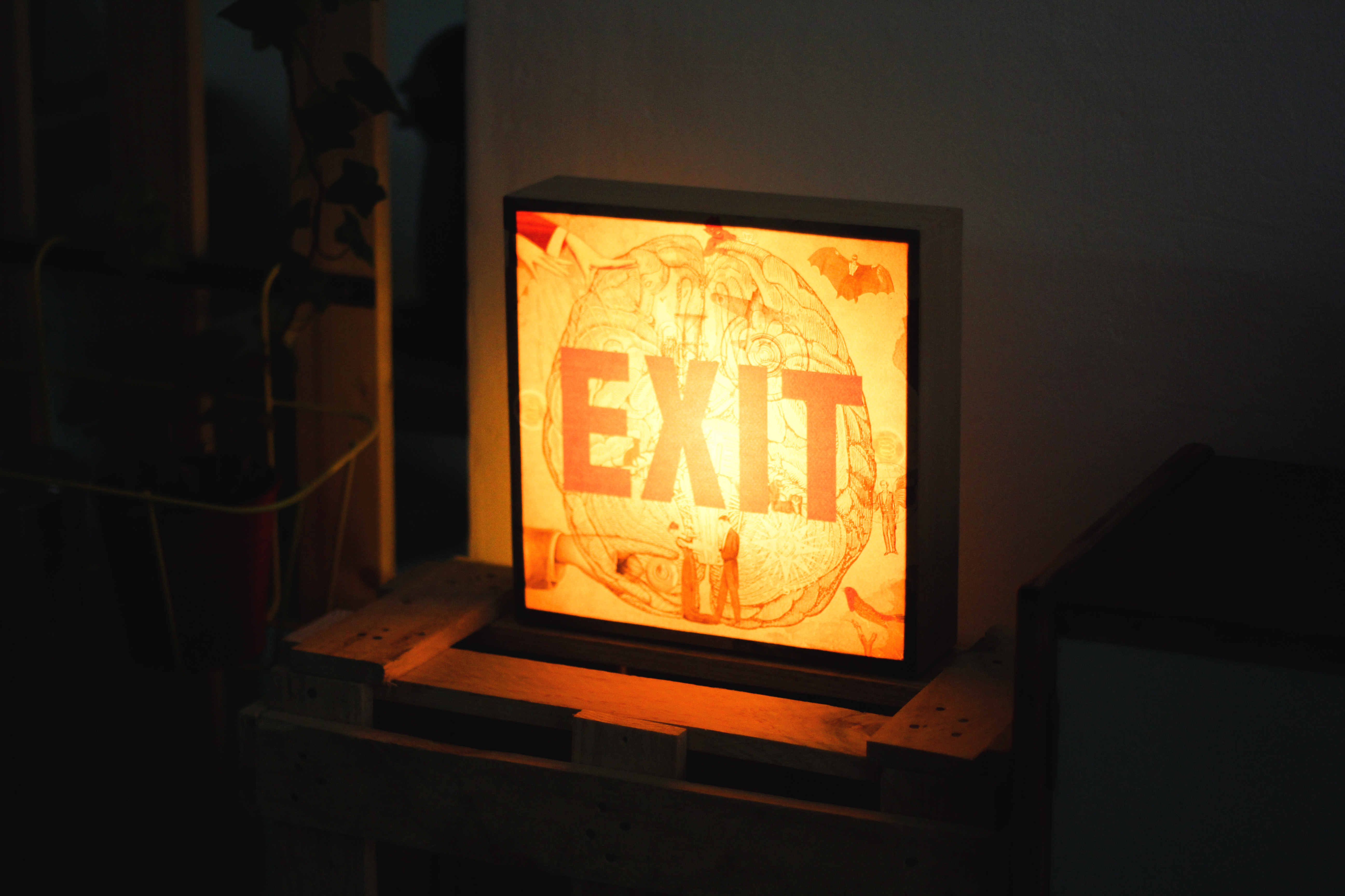 Projection Sign Close-up